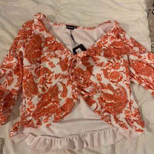 Orange & White
